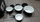 Set tenxheresh GSW Black &amp; White, çelik emajl, 7 copë, përshtatshëm për induksion, i zi e bardhë
