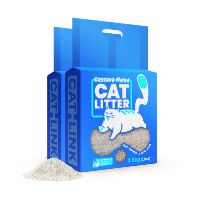 Rërë higjienike mace Catlink Cassava Mixed, 3.5kg, kontroll aromash, e bardhë