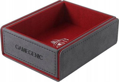 Kuti aksesorësh Gamegenic Token Keep, me magnet, me sistem CONVERTIBLE, gri e kuqe