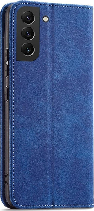 Këllëf telefoni Hurtel Magnet Fancy Case për Samsung Galaxy S23 Ultra, flip-portofol, me këmbëz, blu