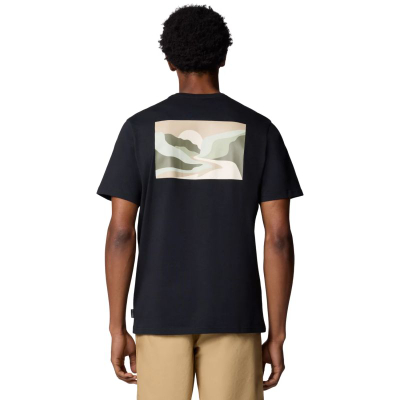 Блуза Columbia Explorers Canyon Back SS Tee, за мажи, памук еластан, црна
