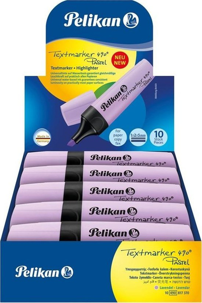 Marker teksti Pelikan Textmarker 490 Pastel, set me 10 copë, lavender