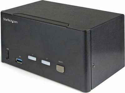 Switch KVM StarTech 2 porta, DisplayPort Triple Monitor, 4K 60Hz, USB 3.0, i zi