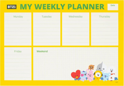 Planner javor Erik BT21, A4, 54 fletë, shumëngjyrësh