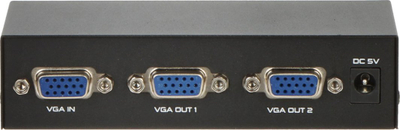 Ndarës VGA Triton VGA SP 1/2, 2 porta, 200MHz, i zi