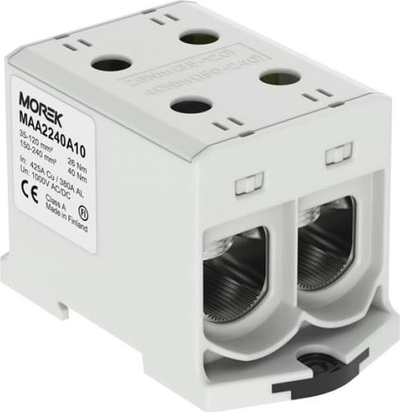 Terminal universal MOREK OTL240-2 MAA2240A10, 2x Al Cu 35-240mm2, 1000V, gri