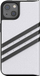 Mbrojtëse telefoni Adidas Booklet për iPhone 13, lëkurë sintetike, me kapak ekrani, e bardhë