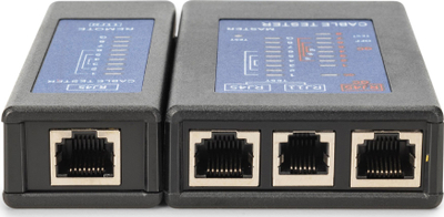 Testues kabllosh rrjeti Digitus, RJ45, për CAT5 CAT6 PoE, i zi