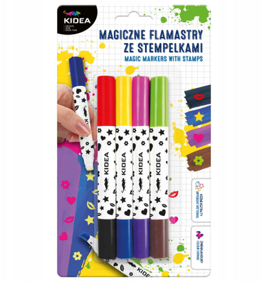 Set markera Derform Magic me vula, 10 copë, shumëngjyrëshe