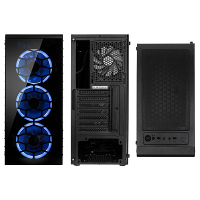 Kuti PC Kolink Observatory Lite ARGB, Midi Tower, xham i temperuar, e zezë