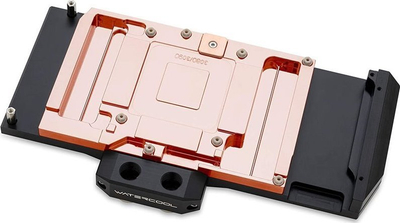 Bllok uji Watercool Heatkiller V RTX 3080 3090, full cover, bakër edhe acetal, i zi