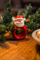 Unazë pecetash Atmosphera Santa Claus, qeramike, dekor festive, e kuqe e bardhë