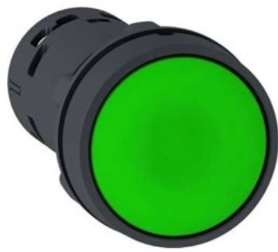 Buton kontrolli Schneider Electric, 22 mm, i gjelbër