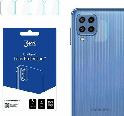 Mbrojtës kamere 3MK Lens Protect për Samsung M23 5G, set 4 copë, transparent