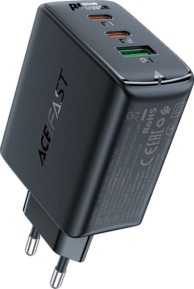 Karikues Acefast A41 GaN, 2x USB C 1x USB A, PD QC4+, i zi