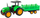 Lodër traktor me telekomandë RC Green Farm Tractor With Trailer, me rimorkio, drita LED, i gjelbër