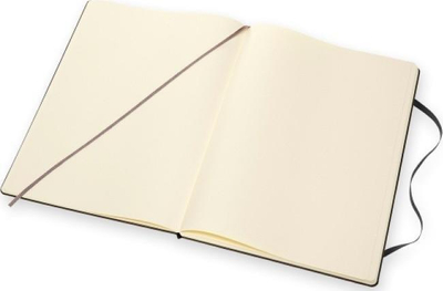 Fletore Moleskine Classic A4, faqe t'bardha, kapak i fortë i zi