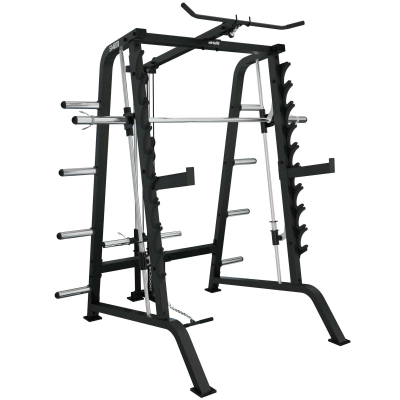 Stacion force VirtuFit SM100 Smith Machine, me kabllo, me lift station, ngjyrë e zezë