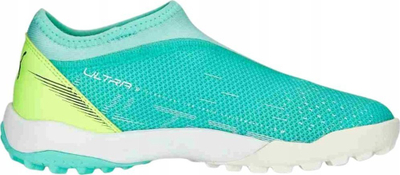 Këpucë futbolli Puma Ultra Match LL MID TT Jr, për kalamaj, për bar sintetik, jeshile