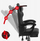 Karrige gaming Force 3.7 Carbon, ergonomike, me jastëk qafe dhe mesi, e zezë
