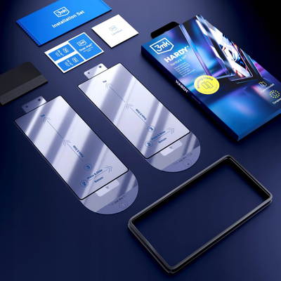 Xhami mbrojtës 3mk Hardy Hardura 9H për Samsung Galaxy A25 5G, 2 copë, i zi
