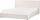 Shtrat ottoman Beliani Lavaur, 180 x 200 cm, kadife, off white