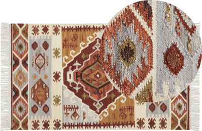 Tapet leshi PROSHYAN Wool Kilim, 80 x 150 cm, shumëngjyrësh