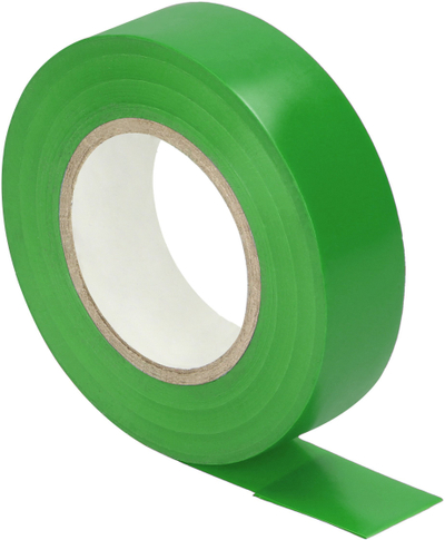 Shirit izolues PVC pa markë, 19mm, 20m, i gjelbër rezistent ndaj flakës