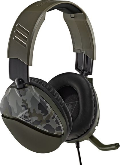 Kufje gaming Turtle Beach Recon 70, 40mm, 3.5mm, kamuflazh jeshil