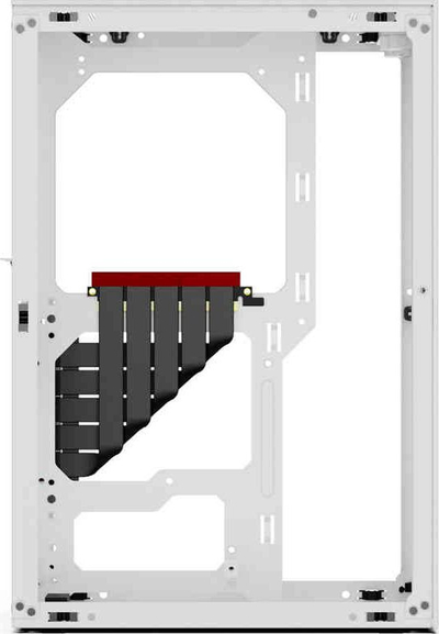 Kllëf kompjutri Ssupd Meshlicious, mini ITX, PCIe 4.0 riser, i bardhë