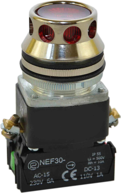 Buton kontrolli Promet, i kuq