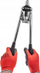 Riveter me dy duar Forsage Two-Handed Shear, 3.2–4.8 mm, 420 mm, i kuq