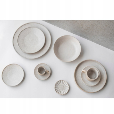 Pjatë e sheshtë Secret de Gourmet LESS, 16 cm, porcelan, bezhë