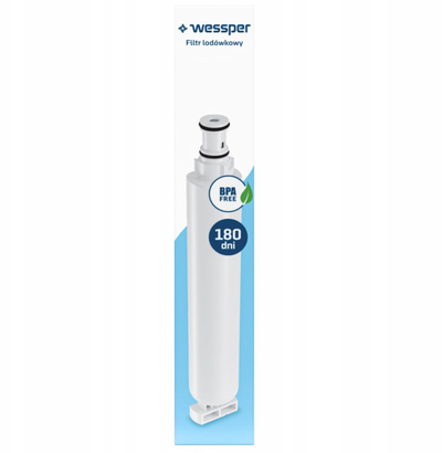 Set 2 filtra uji Wessper WES406, për frigorifer Bosch Whirlpool 3M, zëvendësim UltraClarity PRO