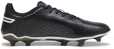 Këpucë futbolli Puma King Match FG AG M 107570-01, lëkurë, për bar sintetik, të zeza