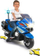 Motoçikletë elektrike për kalamaj Feber Police, 12V, me drita edhe zëra, blu