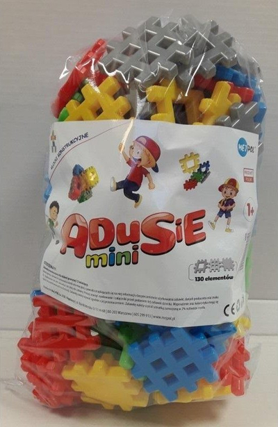 Blloqe ndërtimi Macyszyn Adusie Mini, 130 copa, me ngjyra të ndryshme