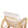 Karrige Baroness rattan natyral jastëk i bardhë 81×90×92 cm (HM9813), bardhë