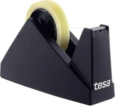 Dispenser shiriti ngjitës Tesa 57431, 2.5 cm, 66 m, i zi