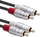 Kabllo audio Qoltec RCA 2xRCA, 3m, e zezë