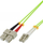 Kabllo fibër optike InLine OM5 Duplex LC SC, 50/125µm, 2m, jeshile