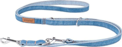 Leash për qen Ami Denim 6 në 1, 100-200cm, 10mm, blu navy