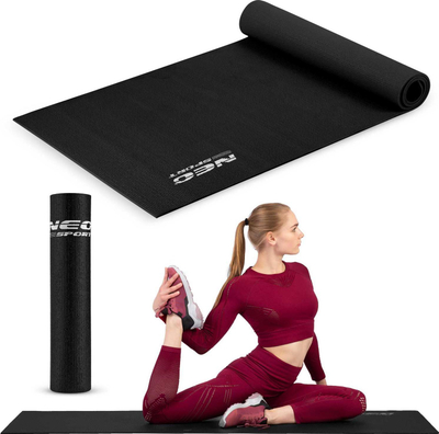 Tapet fitnesi Neo Sport, 173x61 cm, antirrëshqitës, i zi