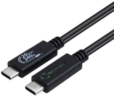 Kabllo USB C Microconnect ECO-USB3.2CC1, USB 3.2 Gen 2x2, 1 m, i zi