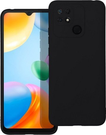 Këllëf telefoni Xiaomi Redmi 10C, silikon, i zi