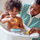 Lodër banjo LEGO Duplo First Bath Time Fun Floating Red Panda 10964, panda lundruese, për kalamaj 18 muaj+, portokalli