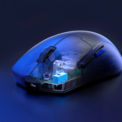 Mouse gaming K1NG MAX M918 PRO, 1K Hz, wireless edhe me kabllo, i zi