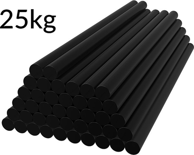 Shkopinj silikoni ngjitës Hot Melt, 11mm, 20cm, të zinj