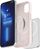 Mbulesë magnetike silikon Puro Icon, për iPhone 14 dhe iPhone 13, rozë