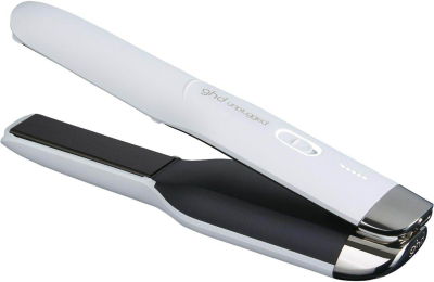 Преса за коса GHD Unplugged, без кабел, 185°C, бела